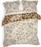 Heckettlane Dekbedovertrek Tyra - Bedlinnen met Dieren print - 140x220 - Bruin - Dekbedhoes van 100% Katoen-Satijn