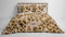 Heckettlane Dekbedovertrek Tyra - Bedlinnen met Dieren print - 200x220 - Bruin - Dekbedhoes van 100% Katoen-Satijn