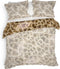Heckettlane Dekbedovertrek Tyra - Bedlinnen met Dieren print - 260x220 - Bruin - Dekbedhoes van 100% Katoen-Satijn