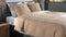 Heckettlane Dekbedovertrek Vafala - Effen Bedlinnen - 140x220 - Beige - Dekbedhoes van Katoen
