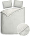 Heckettlane Dekbedovertrek Vafala - Effen Bedlinnen - 140x220 - Off-White - Dekbedhoes van Katoen