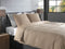 Heckettlane Dekbedovertrek Vafala - Effen Bedlinnen - 200x220 - Beige - Dekbedhoes van Katoen
