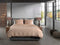 Heckettlane Dekbedovertrek Vafala - Effen Bedlinnen - 200x220 - Beige - Dekbedhoes van Katoen