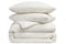 Heckettlane Dekbedovertrek Vafala - Effen Bedlinnen - 200x220 - Off-White - Dekbedhoes van Katoen