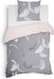 Heckettlane Dekbedovertrek Wes - Bedlinnen met Natuur print - 140x220 - Roze - Dekbedhoes van 100% Katoen-Satijn
