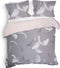 Heckettlane Dekbedovertrek Wes - Bedlinnen met Natuur print - 260x220 - Roze - Dekbedhoes van 100% Katoen-Satijn