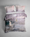 Heckettlane Dekbedovertrek Wes - Bedlinnen met Natuur print - 260x220 - Roze - Dekbedhoes van 100% Katoen-Satijn