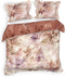 Heckettlane Dekbedovertrek Yamile - Bedlinnen met Bladeren print - 140x220 - Natural - Dekbedhoes van 100% Katoen-Twill