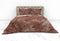 Heckettlane Dekbedovertrek Yamile - Bedlinnen met Bladeren print - 200x220 - Natural - Dekbedhoes van 100% Katoen-Twill