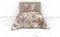 Heckettlane Dekbedovertrek Yamile - Bedlinnen met Bladeren print - 140x220 - Natural - Dekbedhoes van 100% Katoen-Twill