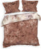 Heckettlane Dekbedovertrek Yamile - Bedlinnen met Bladeren print - 200x220 - Natural - Dekbedhoes van 100% Katoen-Twill