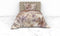 Heckettlane Dekbedovertrek Yamile - Bedlinnen met Bladeren print - 140x220 - Natural - Dekbedhoes van 100% Katoen-Twill
