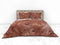 Heckettlane Dekbedovertrek Yamile - Bedlinnen met Bladeren print - 140x220 - Natural - Dekbedhoes van 100% Katoen-Twill