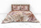 Heckettlane Dekbedovertrek Yamile - Bedlinnen met Bladeren print - 140x220 - Natural - Dekbedhoes van 100% Katoen-Twill