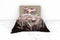 Heckettlane Dekbedovertrek Zalia - Bedlinnen met Bloemen print - 240x220 - Grijs - Dekbedhoes van 100% Katoen-Satijn