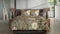 Heckettlane Dekbedovertrek Zelena - Bedlinnen met Bloemen print - 140x220 - Groen - Dekbedhoes van 100% Katoen-Twill
