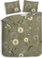 Heckettlane Dekbedovertrek Zelena - Bedlinnen met Bloemen print - 240x220 - Groen - Dekbedhoes van 100% Katoen-Twill