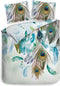 Heckettlane Dekbedovertrek Zody - Bedlinnen met Veren print - 240x220 - Multi - Dekbedhoes van 100% Katoen-Satijn