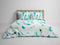 Heckettlane Dekbedovertrek Zody - Bedlinnen met Veren print - 240x220 - Multi - Dekbedhoes van 100% Katoen-Satijn