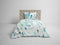 Heckettlane Dekbedovertrek Zody - Bedlinnen met Veren print - 240x220 - Multi - Dekbedhoes van 100% Katoen-Satijn