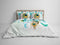 Heckettlane Dekbedovertrek Zody - Bedlinnen met Veren print - 240x220 - Multi - Dekbedhoes van 100% Katoen-Satijn