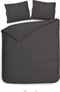 Heckettlane Diamante - Dekbedovertrek - Lits-jumeaux - 240x200/220 cm - Dark Gull Grey