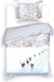 Heckettlane Doriane Dekbedovertrek - Eenpersoons - Katoensatijn - 140x200-220cm - Wit