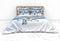 Heckettlane Doriane Dekbedovertrek - Eenpersoons - Katoensatijn - 140x200-220cm - Wit