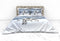Heckettlane Doriane Dekbedovertrek - Lits-jumeaux - Katoensatijn - 260x200-220cm - Wit