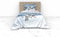 Heckettlane Doriane Dekbedovertrek - Lits-jumeaux - Katoensatijn - 260x200-220cm - Wit