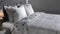Heckettlane Downetti Dekbedovertrek - Lits-jumeaux - Katoensatijn - 260x200-220cm - Grijs