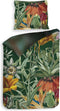 Heckettlane Eliana Dekbedovertrek - Lits-jumeaux - Katoensatijn - 260x200-220cm - Groen