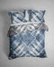 Heckettlane Ellinas Dekbedovertrek - 100% Katoen-Satijn - 140x220 - Blauw
