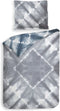 Heckettlane Ellinas Dekbedovertrek - 100% Katoen-Satijn - 140x220 - Blauw