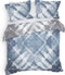 Heckettlane Ellinas Dekbedovertrek - Lits-jumeaux - Katoensatijn - 240x200-220cm - Blauw