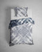 Heckettlane Ellinas Dekbedovertrek - Lits-jumeaux - Katoensatijn - 240x200-220cm - Blauw