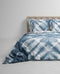 Heckettlane Ellinas Dekbedovertrek - Lits-jumeaux - Katoensatijn - 240x200-220cm - Blauw