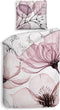 Heckettlane Esta Dekbedovertrek - Eenpersoons - Bamboe - 140x200-220cm - Roze