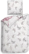 Heckettlane Esta Dekbedovertrek - Eenpersoons - Bamboe - 140x200-220cm - Roze