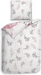 Heckettlane Esta Dekbedovertrek - Lits-jumeaux - Bamboe - 260x200-220cm - Roze