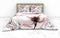 Heckettlane Esta Dekbedovertrek - Lits-jumeaux - Bamboe - 240x200-220cm - Roze