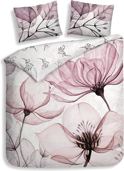 Heckettlane Esta Dekbedovertrek - Tweepersoons - Bamboe - 200x200-220cm - Roze
