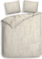 Heckettlane Fino Dekbedovertrek - 100% Katoen-Dobby - 240x220 - Natural
