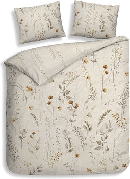 Heckettlane Fino Dekbedovertrek - 100% Katoen-Dobby - 260x220 - Natural