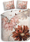 Heckettlane Flori Dekbedovertrek - Eenpersoons - Katoen - 140x200-220cm - Off-White