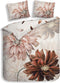 Heckettlane Flori Dekbedovertrek - Lits-jumeaux - Katoen - 240x200-220cm - Off-White