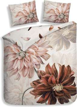 Heckettlane Flori Dekbedovertrek - Lits-jumeaux - Katoen - 260x200-220cm - Off-White