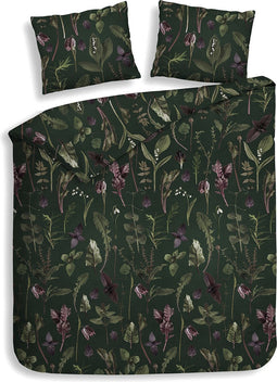 Heckettlane Florian Dekbedovertrek - 100% Katoen-Flanel - 200x220-NL-BE - Groen