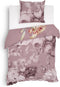 Heckettlane Fonda Dekbedovertrek - Eenpersoons - Katoen - 140x200-220cm - Roze