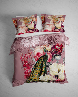Heckettlane Fonda Dekbedovertrek - Lits-jumeaux - Katoen - 240x200-220cm - Roze